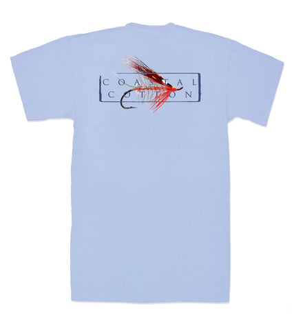 Youth Coastal Cotton Quicksilver Red Fly SS Tee