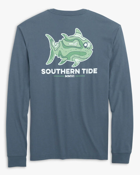 Southern Tide Topographical Skipjack LS Tee