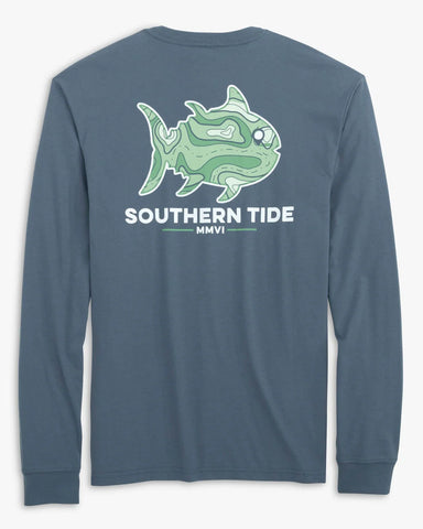 Southern Tide Topographical Skipjack LS Tee