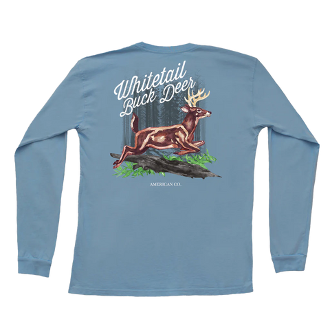 Peach State Pride Whitetail Buck Deer LS Tee