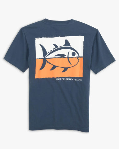 Boy's Southern Tide Dual Color Skipjack SS Tee