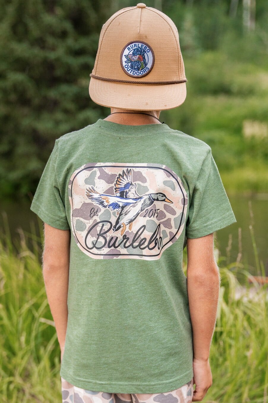 Youth Burlebo Ducks Flying In SS Tee
