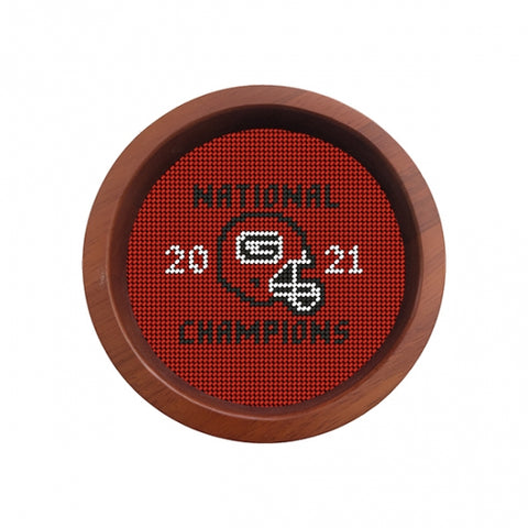 Smather's and Branson UGA National Championship Wine Coaster