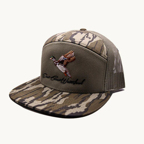 East Coast Waterfowl 7 Pannel Woodie Logo Hat
