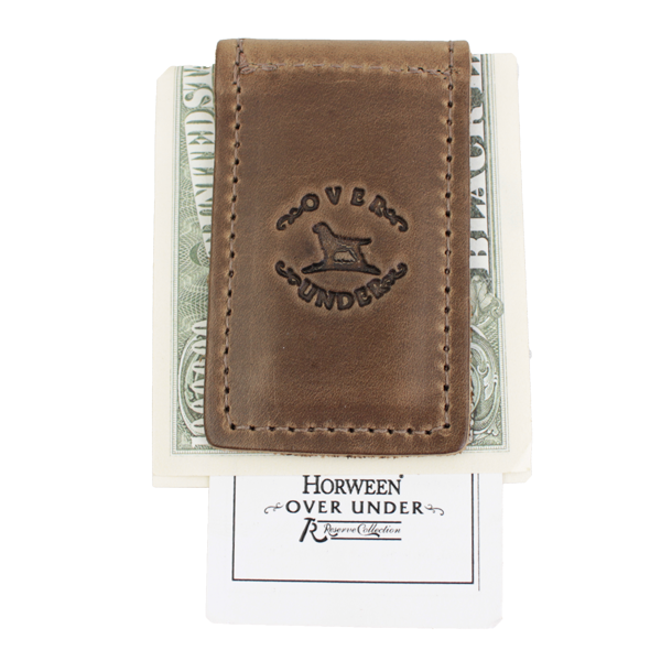 Over Under Horween Leather Money Clip