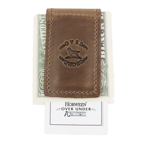 Over Under Horween Leather Money Clip