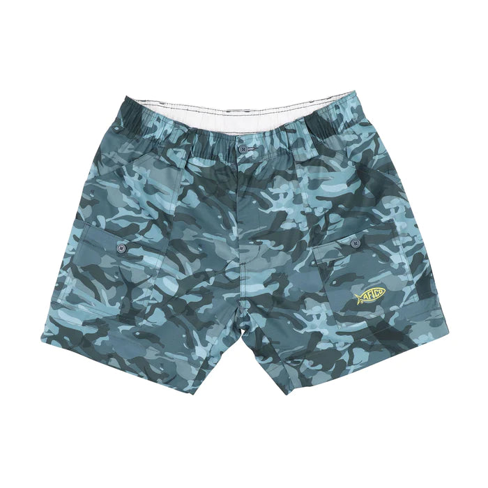 Aftco Blue Camo Original Fishing Shorts