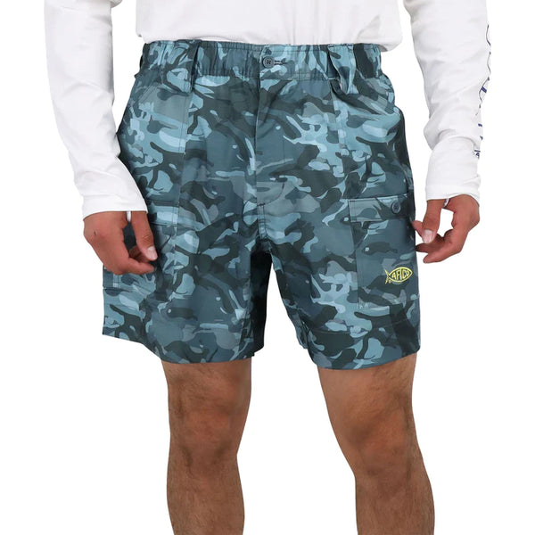 Aftco Blue Camo Original Fishing Shorts