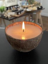 Oyster Candle Company Hand Carved Coconut Candles