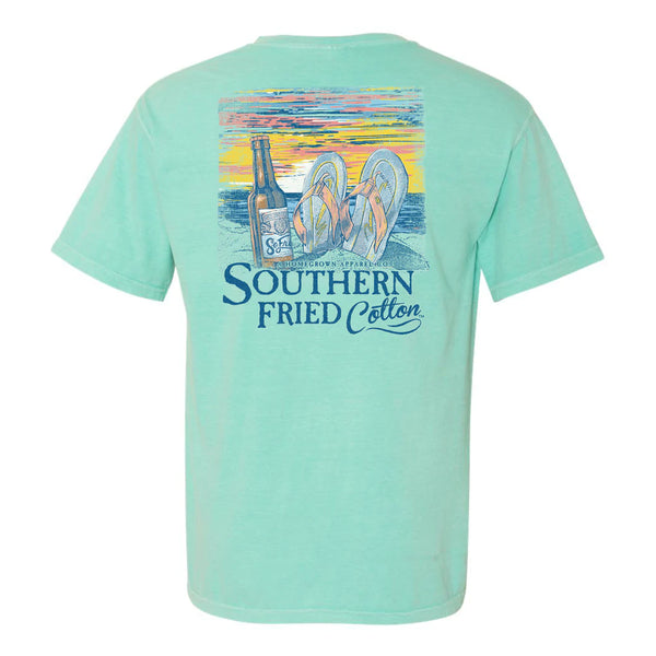 Southern Fried Cotton Somewhere On A Beach SS Tee