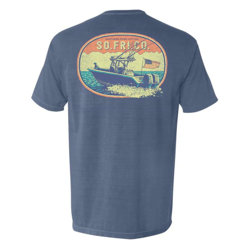 Southern Fried Cotton Fishin' Stories SS Tee