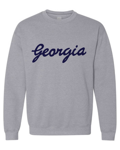 Peach State Georgia Script Sweatshirt