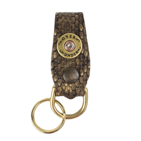 Over Under Rattle Snake Skin Key Fob