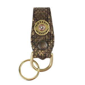 Over Under Rattle Snake Skin Key Fob