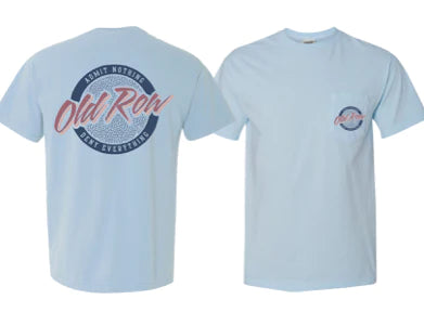 Old Row Circle Logo (Light Blue/Navy) SS Tee