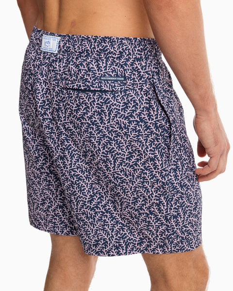 Southern Tide Coral Life Swim Trunks