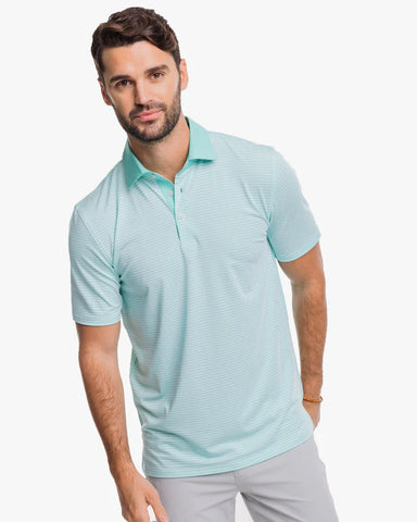Southern Tide Driver Bowee Stripe Performance Polo