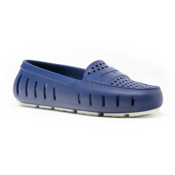 Floafers Women's Navy Peony/Bright White Posh Driver