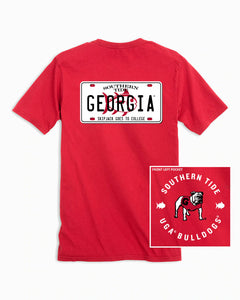 Southern Tide UGA License Plate SS Tee