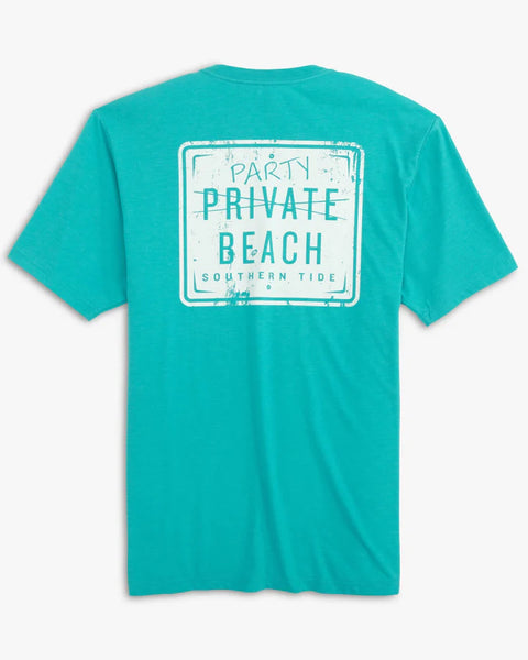 Southern Tide Party Beach Sign SS Tee