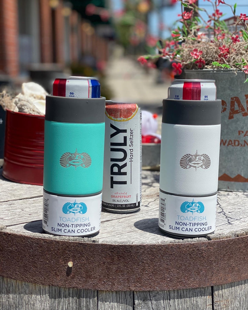 Toadfish Non-Tipping Slim Can Koozie - Main Image
