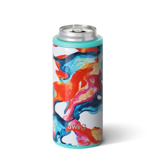 Swig 12oz Can Cooler Color Swirl