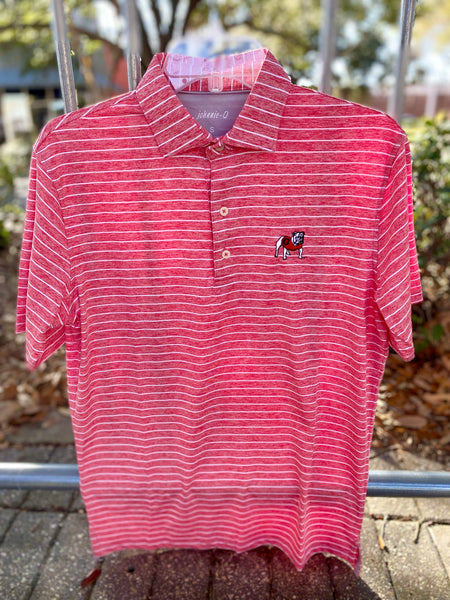 Johnnie-O Newton Stripe UGA Polo