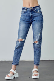 Heather Ultra High Rise Mom Jeans
