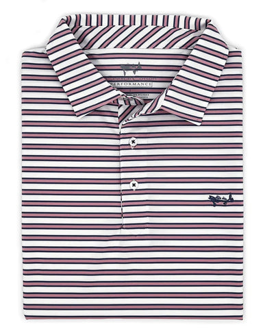 Coastal Cotton Marlin Flamingo Performance Polo