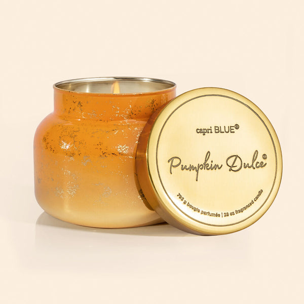 Capri Blue Pumpkin Dulce Glimmer Oversized Jar, 28 oz