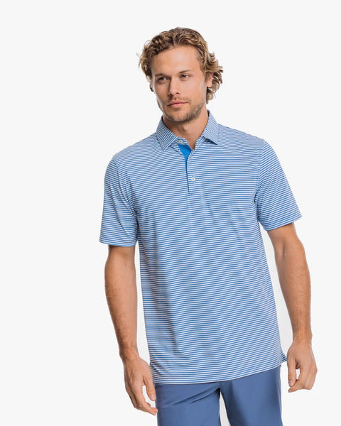 Southern Tide Brrrezeeee Shores Stripe Polo