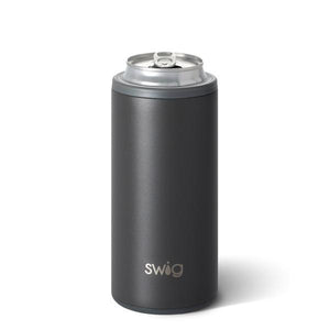 Swig 12oz Slim Can Cooler Matte Grey