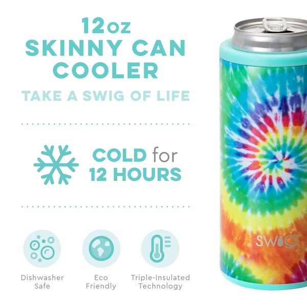 Swig 12oz Can Cooler Swirled Peace