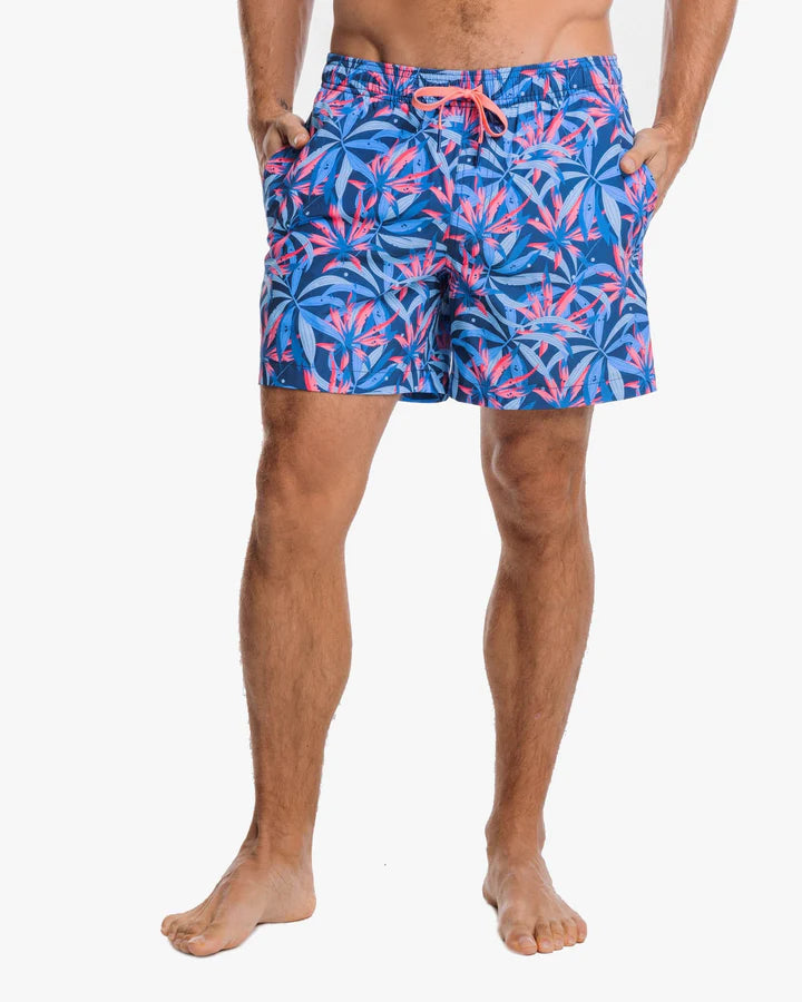 Southern Tide Tropical Blooms Swim Trunks