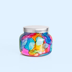 Capri Blue Volcano Rainbow Watercolor Candle 19OZ Jar