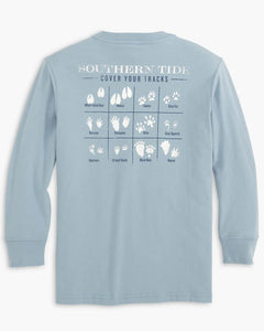 Youth Southern Tide Cover Your Tracks LS Tee