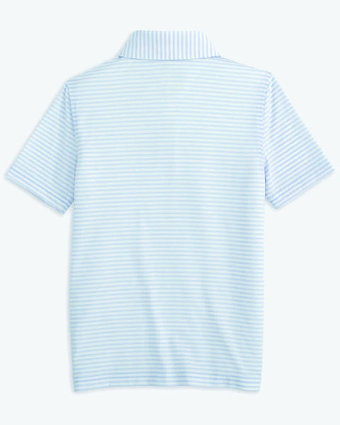 Youth Southern Tide Tremlett Stripe Performance Polo