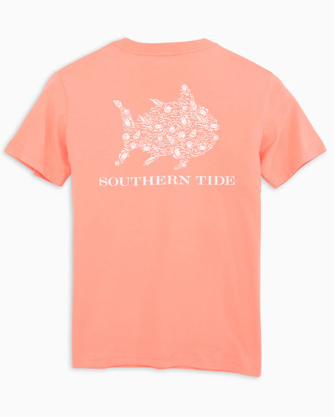 Youth Southern Tide Shell and Crabs SS Tee