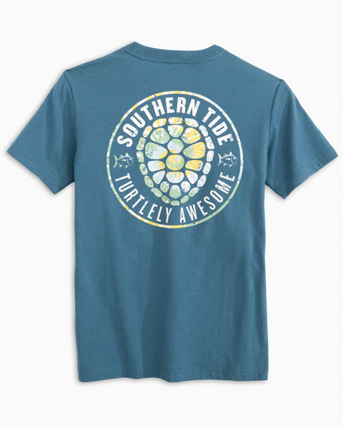 Boy's Southern Tide Turtely Awesome SS Tee